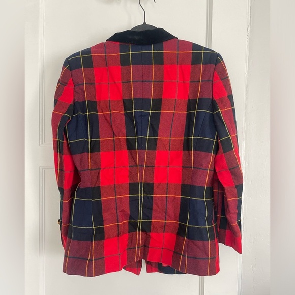 Vintage Escada by Margaretha Ley plaid women’s blazer - Picture 8 of 9